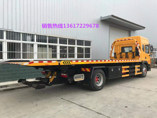 國六東風(fēng)D9一拖二清障車（8噸板）